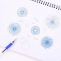Multifunctional Wanhua Ruler Magic Set Ruler Versatile Gauge Curve Gear Drawing Tool Kit Puzzle Template Ruler.