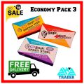 3Pcs Magic Depoxi Steel, Magic Epoxy Steel & Magic 4 Minutes Clear Epoxy Economy Pack. 