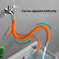 Universal Interface Kitchen Faucet Extender Hose 360° Rotating Bending Water Saving Tap Filter Extension Splashproof Tube Pipe. 