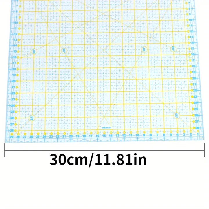 1pc 11.81*11.81inch Quliting Rulers Patchwork Ruler High Grade Acrylic ...