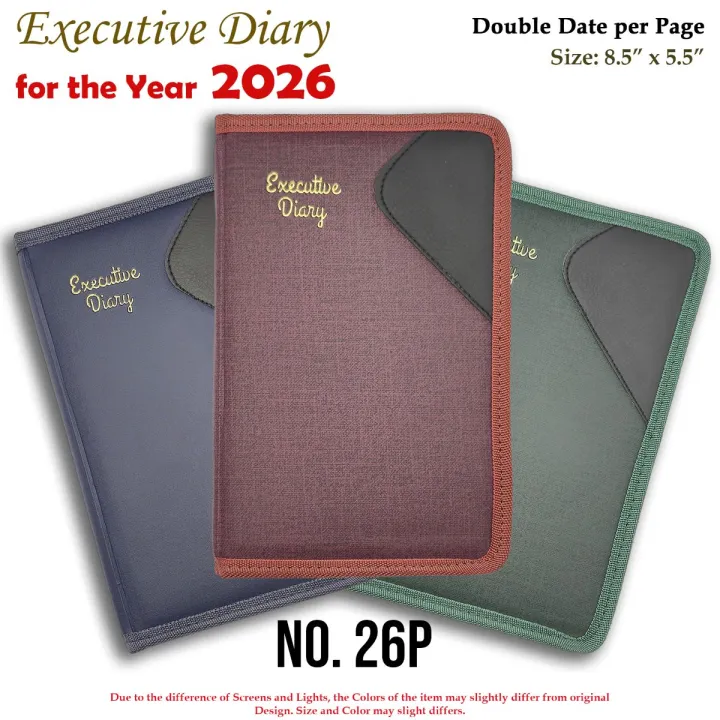 Standard%20Executive%20Diary%20for%20year%202026%20Size%20(8.5"%20x%205.5")%20with%20double%20date%20per%20page%20-%20Image%204