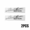 2pcs 3D Metal Limited Edition Logo Car Side Fender Rear Trunk Emblem Badge Metal Sticker Decals Car Decoration Accessories.