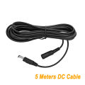 5M 10M DC12V Power Extension Cable 5.5mm*2.1mm Connector Male To Female For LED Lamp CCTV Security Camera Black Power Cable Cord. 