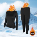 Women's Thermal Underwear Sets Long Johns with Polyester-Lined Winter Warmth for Skiing & Cold Weathe. 
