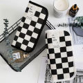 Simple Black and White Plaid Canvas Pencil Case School pencil case Kawaii Stationery Storage Bag aesthetic stationery.