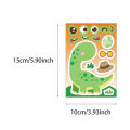 8/16PCS Creative Dinosaur Cartoon Collage Stickers DIY Game Stickers Animal Craft Laptop Skateboard Stickers. 