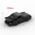MOC-Black Bird (930) Turbo 355PCS racing sports car Vehicle Racer Building Blocks Brick Creative Garage Toys.