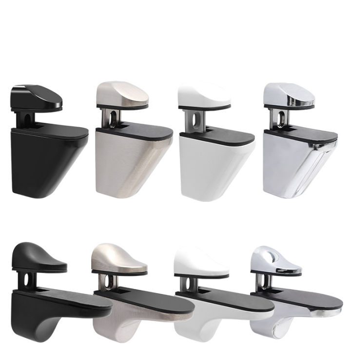 2pcs%20Adjustable%20Wood/Glass%20Shelf%20Support%20Clips%20Zinc%20Alloy%20Shelves%20Brackets%20with%20Anti-Slip%20Pads,%20Partition%20Clamps%20for%20Bathroom%20-%20Image%202