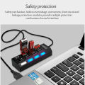 USB 2.0 Hub USB Hub 2.0 Multi USB Splitter Hub Use Power Adapter 4/7 Port Multiple Expander USB 3.0 Hub with Switch 30CM Cable. 