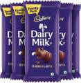Cadbury Dairy Milk Chocolate Bar, 105 gm Family Pack - (Pack of 5). 