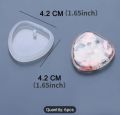 6pcs DIY Keychain Pendant Silicone Mold Set Resin Epoxy Resin Mold Round. 