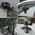 3-Cup Car Suction Cup Holder Strong Mount for  Hero 13 12 11 10 9 8 Insta360 SJCAM AKASO  Osmo Action Camera Accessories. 