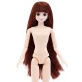 30cm BJD doll 3D real eyes white muscle multi-joint make-up change dress up 26 joints adjustable toys girls handmade dolls. 