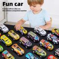 Kids Alloy Pull Back Car Toys Mini City Cartoon Inertia Racing Car Model Diecast Vehicle For Boys Girls Birthday Xmas Gift Bag. 