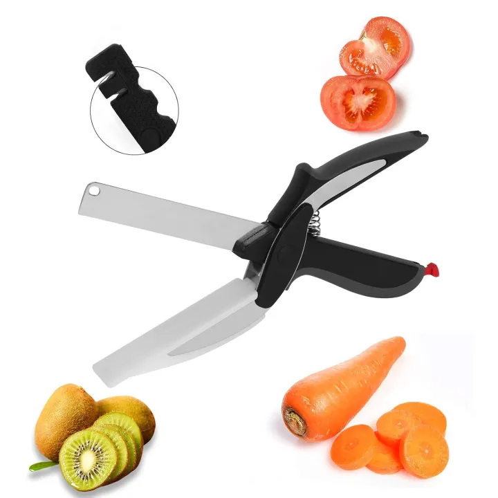 Clever%20Cutter%202%20in%201%20Food%20Chopper%20Kitchen%20Scissors%20Smart%20Cutter%20Kitchen%20Knife%20Shears%20Vegetable%20Slicer%20Dicer%20with%20Cutting%20Board%20-%20Image%206