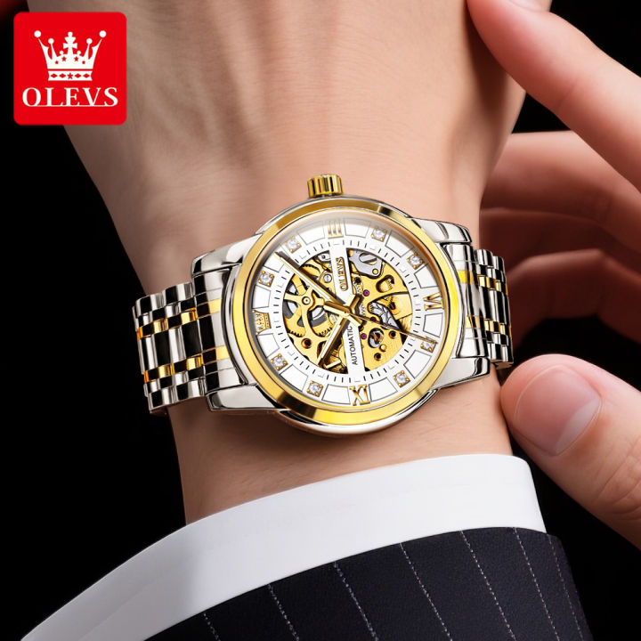 OLEVS%209901%20Fashion%20Men's%20Watches%20Stainless%20Steel%20Hollow%20Out%20Mechanical%20Watch%20for%20Man%20Original%20Brand%20Automatic%20Movement%20Business%20-%20Image%203