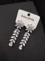 Silver zircon Earrings. 