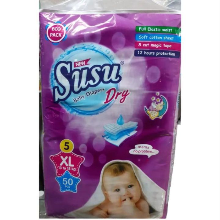 Susu baby diaper XL-5 size 50pcs