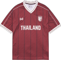 Ready for Immediate Delivery: Warrix Oversize Lifestyle Football Shirt. Oversized Thai National Team Shirt (Wa-243Fbath10) - Blue/Black/Red. 
