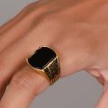 New Golden Italian Ring  style for boys and men. 