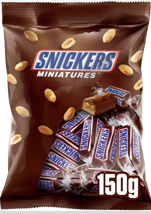 Snickers%20Miniature%20Chocolate%20150%20Gm%20(%20Pack%20of%201/2)%20-%20Image%203