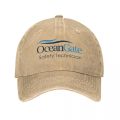 Vintage OceanGate Safety Technician Baseball Cap Unisex Style Distressed Washed Headwear Outdoor All Seasons Travel Hats Cap. 