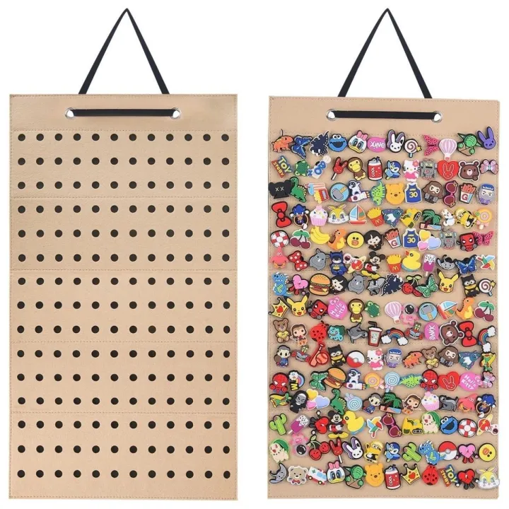 Wall-mounted%20Shoe%20Charms%20Organizer%20With%20180%20Holes%20Hanging%20Shoe%20Badge%20Charm%20Holder%20Shoe%20Decoration%20Clog%20Charms%20Display%20Collection%20-%20Image%203