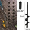 Garden Auger Spiral Drill Bit Gardening Flower Planter Earth Drill Planting Hole Digger Tool Loose Soil Drill Bit Accessories. 