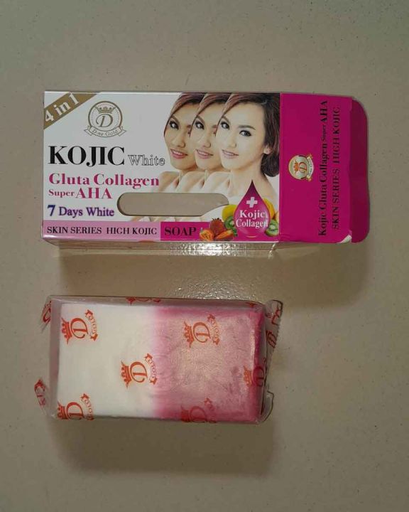 Kojic White Gluta Collagen Super AHA Soap-160g