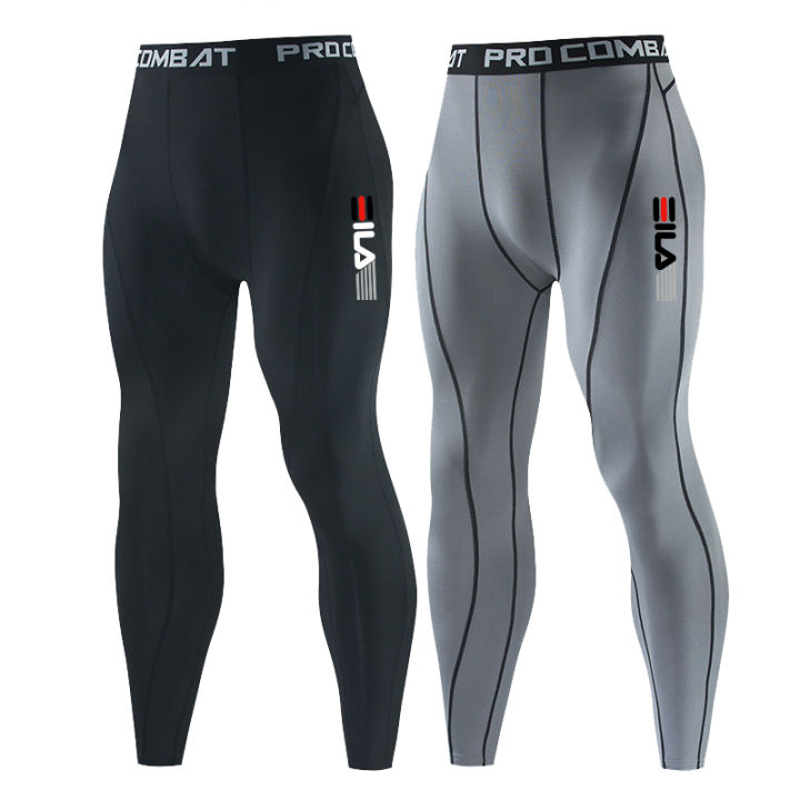 Men Gym Sportswear Muscle Bodybuilding Compression Pants Running Sports Long Pants Jogging Fitness Male Elastic Tights Trousers