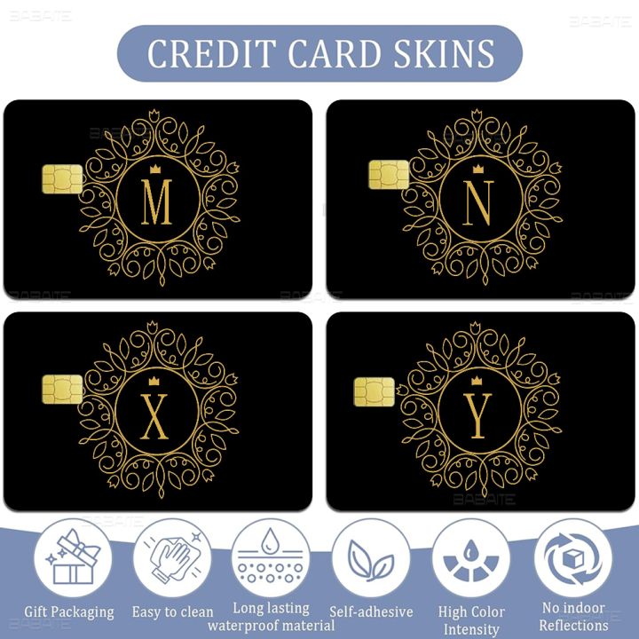 Black%20Golden%20Crown%20Letters%20Anime%20Matte%20Front%20Skin%20Film%20Sticker%20Cover%20For%20Small%20Chip%20Credit%20Card%20Debit%20Card%20-%20Image%203