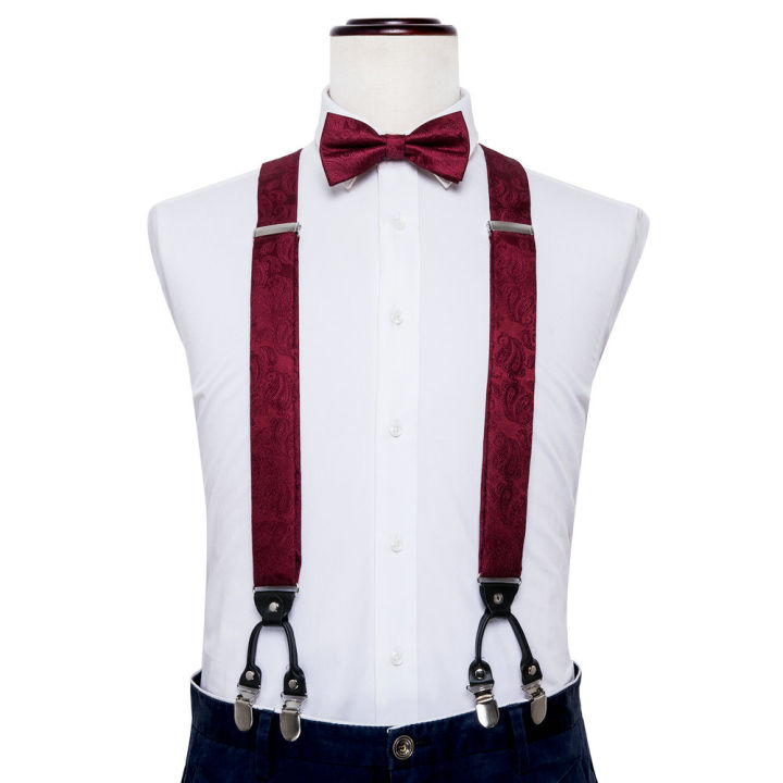 Fashion%20Men's%20Suspenders%20Adult%20Paisley%20Bowtie%20Handkerchief%20Cufflinks%20Necktie%20Sets%20Male%20Wedding%20Party%20Vintage%20Elastic%20Adjust%20-%20Image%202