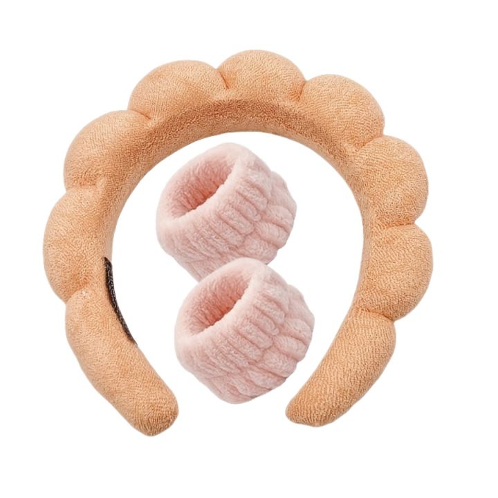 3PCS/SET%20Ladies%20Floral%20Headband%20Moisture-Proof%20Wristband%20SPA%20Face%20Wash%20Makeup%20Use%20Travel%20Holiday%20Ladies%20%20-%20Image%207