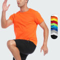 Men Women Quick Dry Short Sleeve Sport T Shirt Gym Jerseys Fitness Shirt Trainer Running T-Shirt Teenager Breathable Sportswears.
