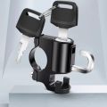 New Version Helmet Lock with Hanging Hook for Motorcycle Bike Scooter ATV Anti Theft and Waterproof Sturdy and Durable. 