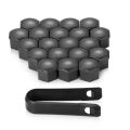 20Pcs Universal 17mm Plastic Car Wheel Nut Covers Bolt Caps For Audi A3 A4 B8 B9 A5 Q3 Q5 Q7 A6 A7 Auto Accessories. 