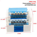 1PC Din Rail Terminal Block WDH207 Power Distribution Box Modular Screw Connection Block Universal Electric Wire Junction Box. 