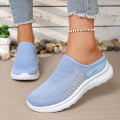 2026 New Women Hollow Mesh Slip On Backless Mules Lightweight Thick Platform Walking Slippers Comfort Outdoor Casual Mesh Shoes. 