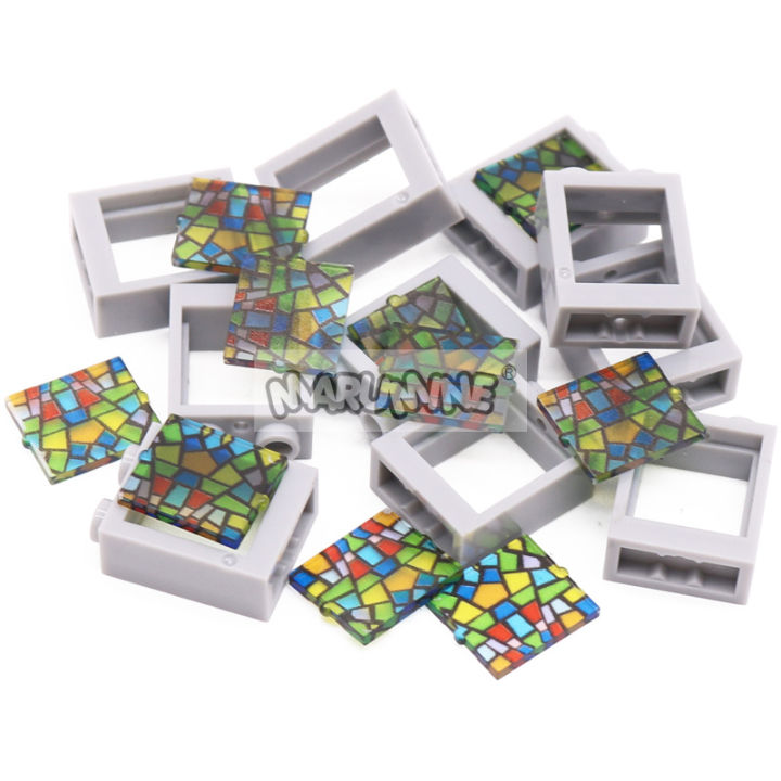 MARUMINE%20MOC%20Building%20Block%20Brick%20Printed%20Window%201x2x2%20Frame%20Glass%20Street%20View%20House%20Parts%20Accessories%2060601%2060592%20Compatible%20-%20Image%205