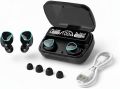 M10 TWS Earphones - 9D Stereo, LED Digital Display, Touch Control, CVC 8.0 Noise Reduction Technology with 2000mAh Mini Power Bank Charging Box - Bluetooth Headphones. 