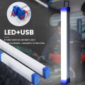 LED Tube 30CM USB Rechargeable Camping Light Magnetic Portable Light Bulb Suitable for Emergency Lighting Cabinet Light. 