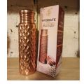 Premium Copper Water Bottle HandCrafted Pure Copper made in 1 piece no joint Hygiene Delicately Crafted in Pakistan 800ml Hammered   Akbar Arts. 