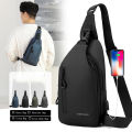 Men Shoulder Cross body Bag Sling Backpack Nylon Waterproof Trendy Multifunction Travel Male Messenger Side Chest Pack Bags. 