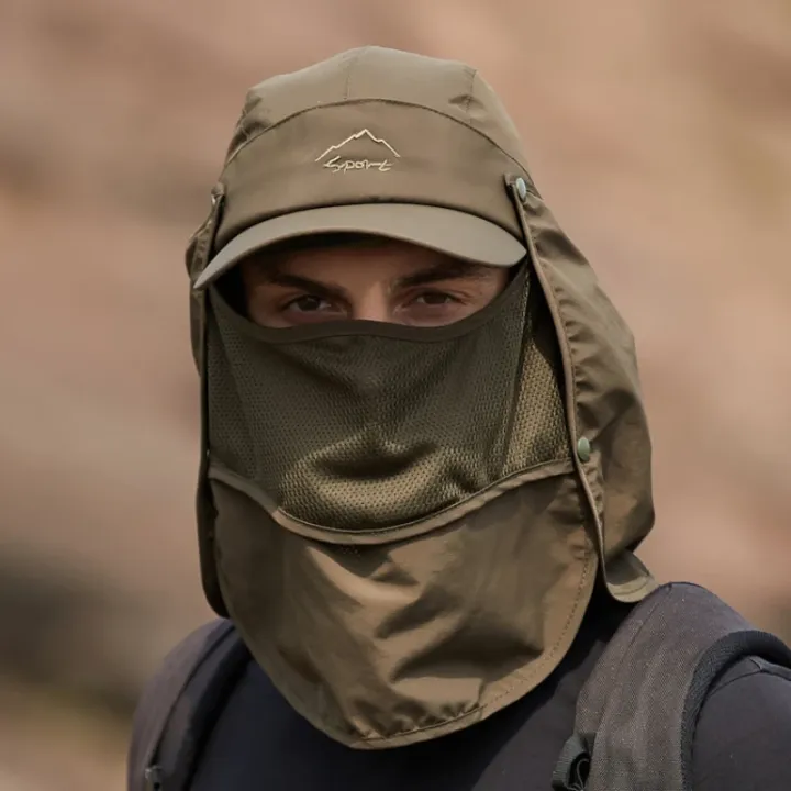 Men's%20Quick-Dry%20Hat%20with%20Detachable%20Face%20Mask%20and%20Neck%20Cover%20for%20Hiking%20Fishing%20Camping%20Breathable%20UV%20Protection%20Bucket%20Hat%20-%20Image%204