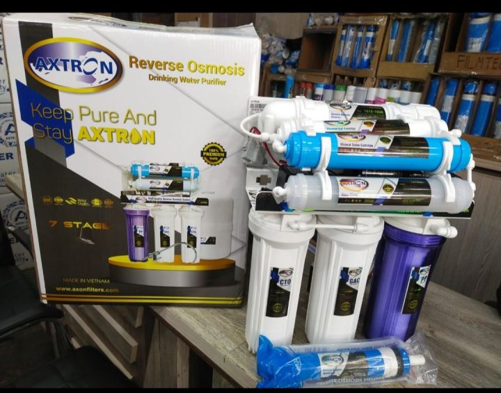 Axtron Imported 100 GPD Made In Vietnam 6 Stage Ro Water Filter Plant