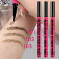3-color Waterproof eyebrow pen, microblading eyebrow pencil with 4 split head, natural looking brows eye makeup cosmetics . 