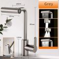 Kitchen Cold and Hot Faucet 4 Modes Waterfall Sink Single Hole Tap Deck Mounted Universal 360° Rotation Sink Basin Faucet. 