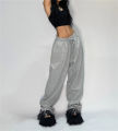 Casual Solid Sweatpants For Women High Waist Lace Up Loose Joggers Pant Classic Baggy Streetwear Female Sport Dance Trouser Y2K. 