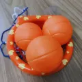 Bathroom basketball toy small basketball paddles with 3 basketballs easy to install. 