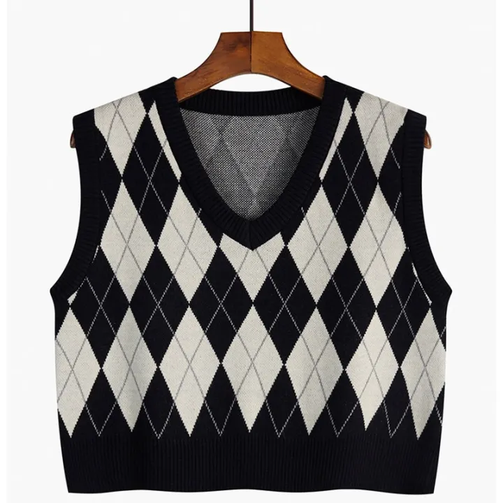 Autumn%20Fashion%20Female%20Vintage%20Plaid%20Sweater%20Vests%20Women's%20Tank%20Tops%20Knitted%20Crop%20Top%20Women%20Sleeveless%20Knitted%20Vest%20Waistcoat%20-%20Image%205